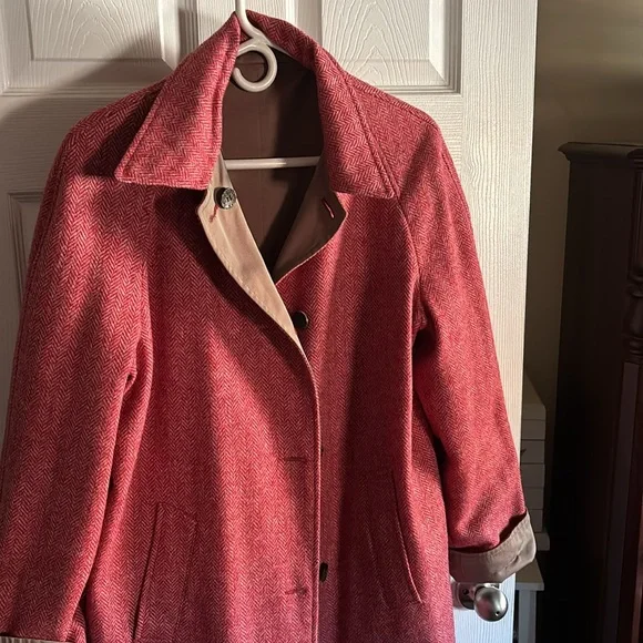 Balmain Pink Trench Coat - Picture 3 of 12